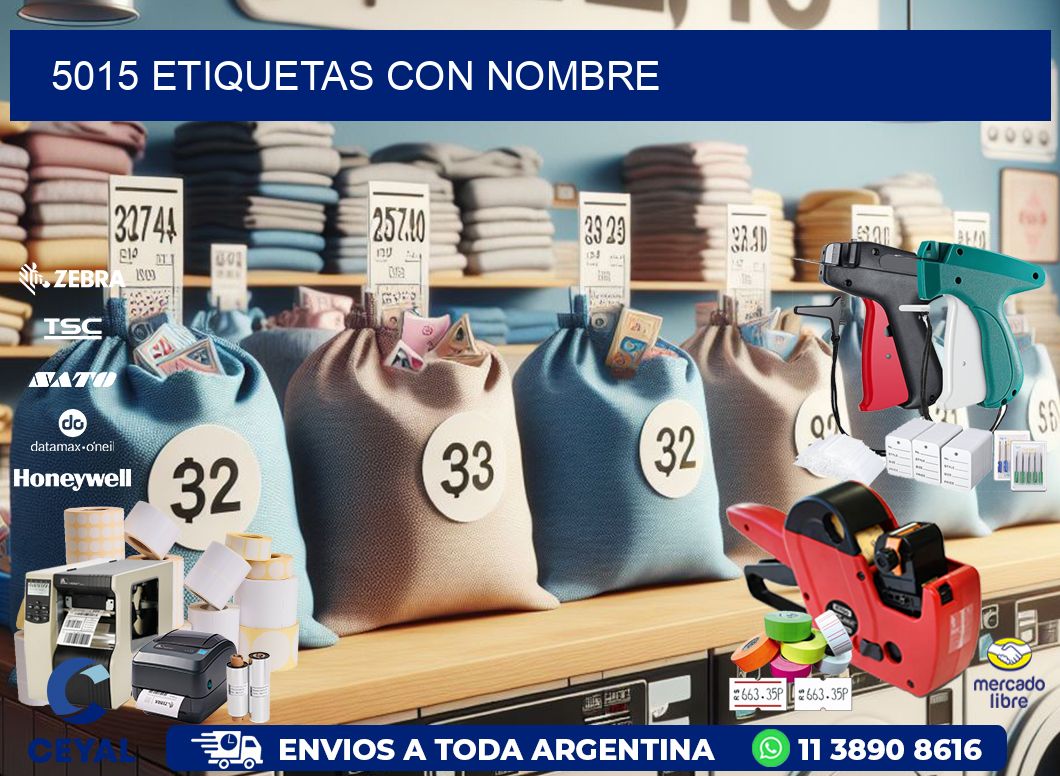 5015 etiquetas con nombre