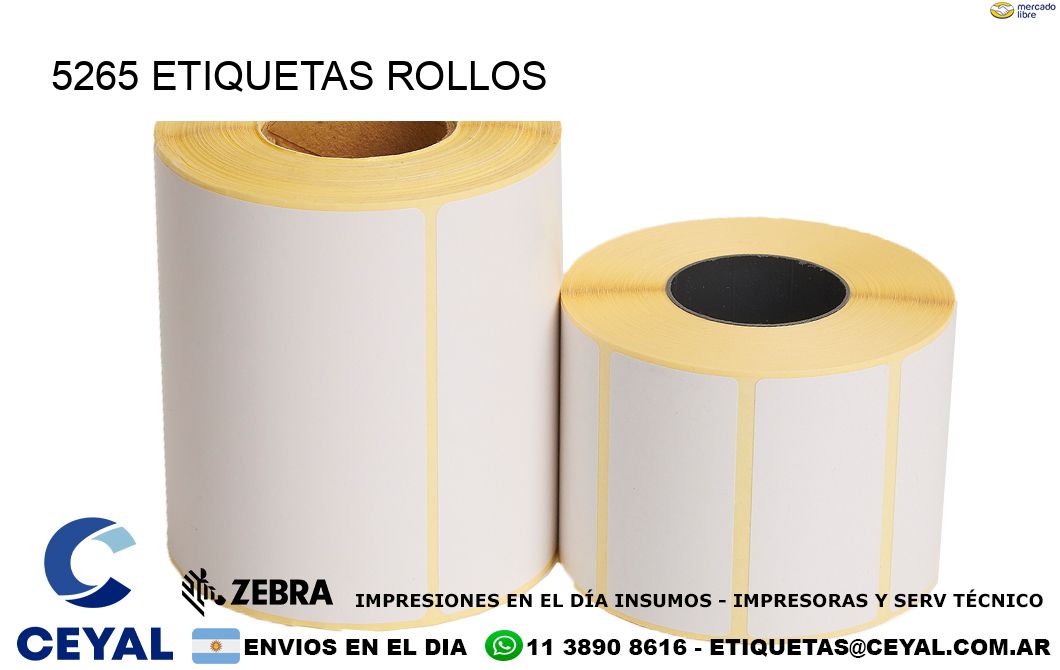 5265 etiquetas rollos