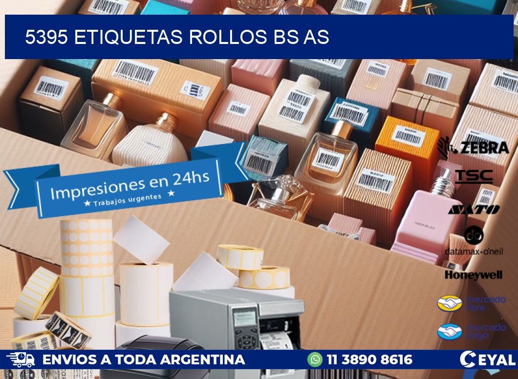 5395 etiquetas rollos BS AS