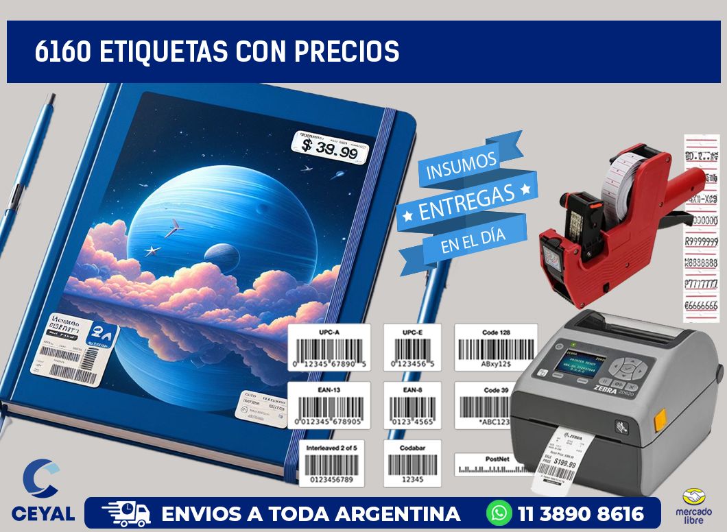 6160 etiquetas con precios
