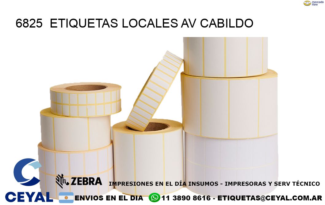 6825  etiquetas locales Av cabildo