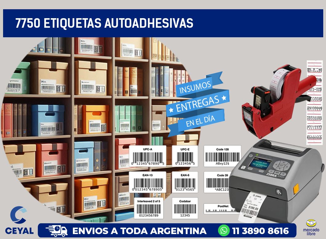 7750 etiquetas autoadhesivas