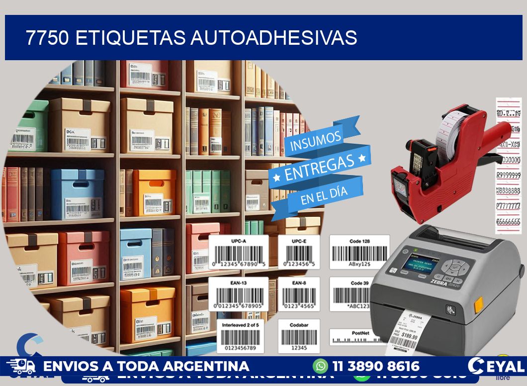 7750 etiquetas autoadhesivas