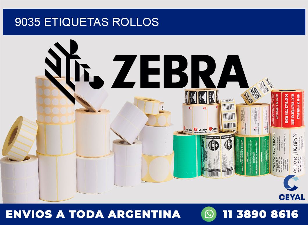 9035 etiquetas rollos