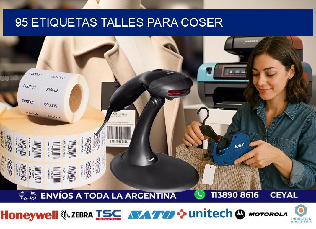 95 ETIQUETAS TALLES PARA COSER