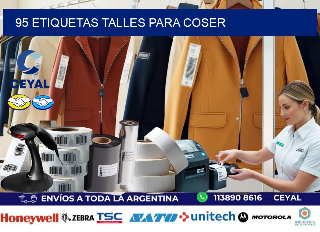 95 ETIQUETAS TALLES PARA COSER