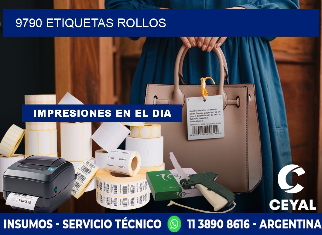 9790 etiquetas rollos