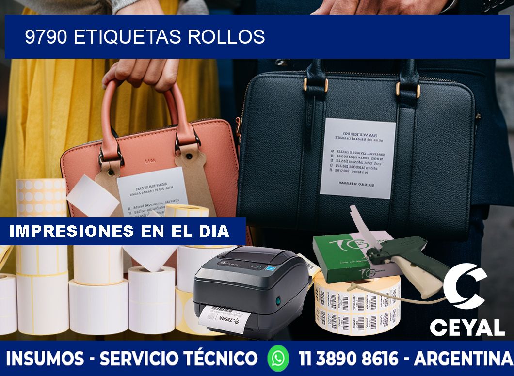 9790 etiquetas rollos