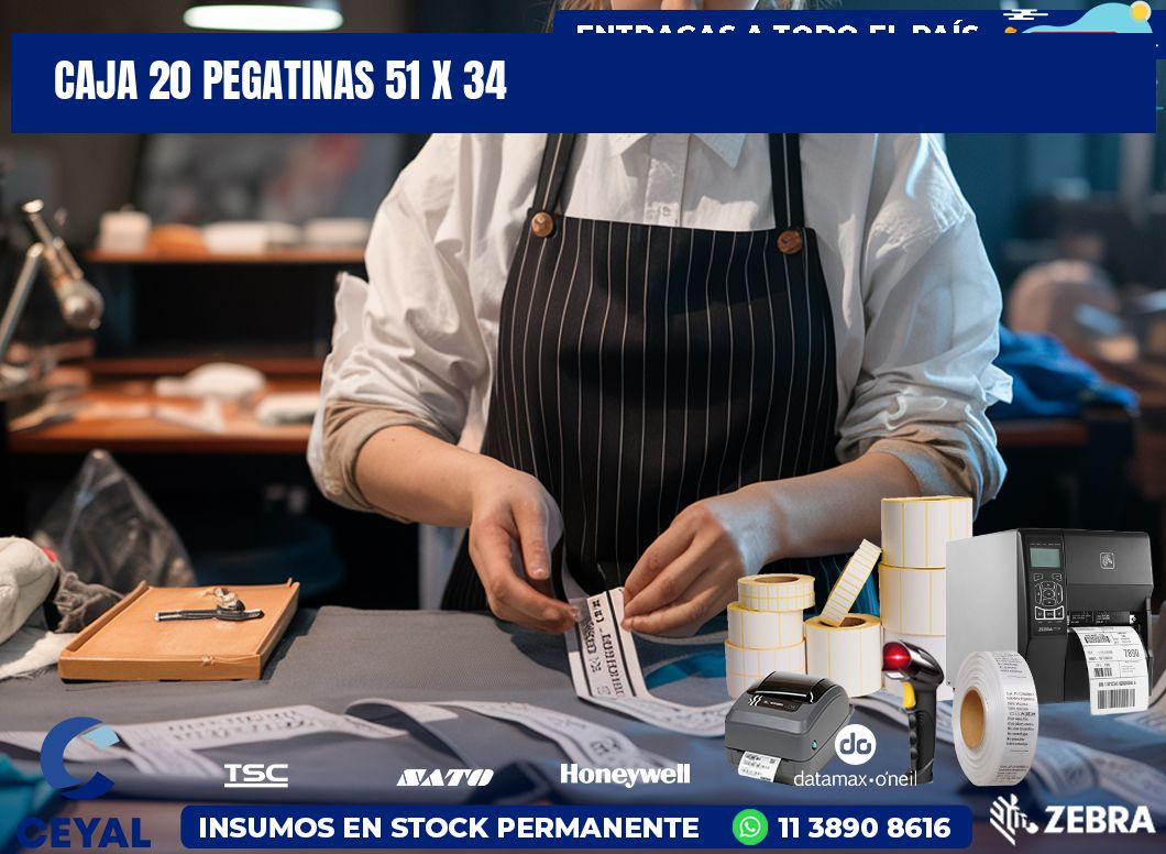 CAJA 20 PEGATINAS 51 x 34