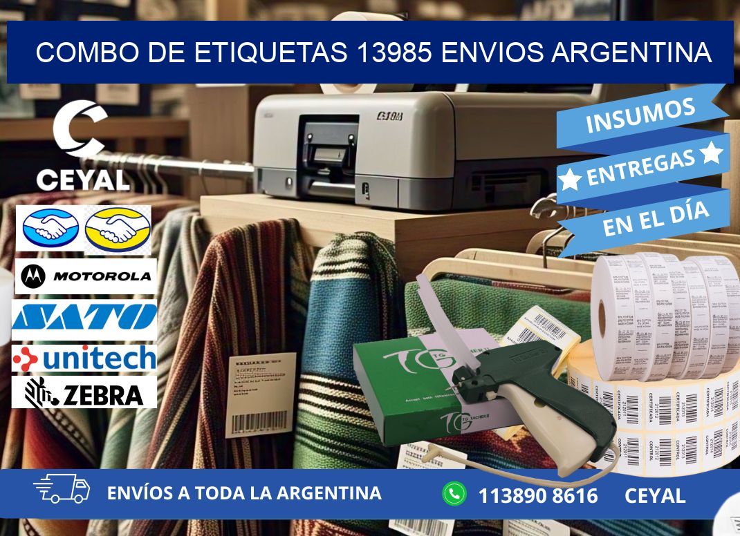 Combo de etiquetas 13985 ENVIOS ARGENTINA