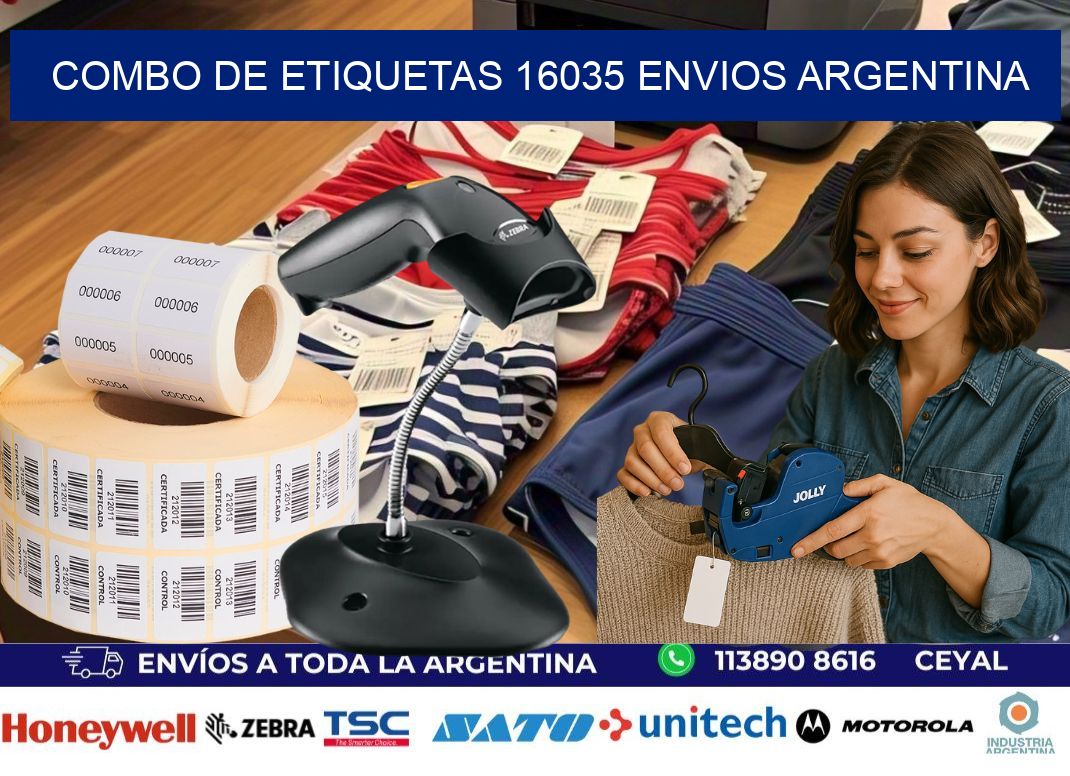 Combo de etiquetas 16035 ENVIOS ARGENTINA
