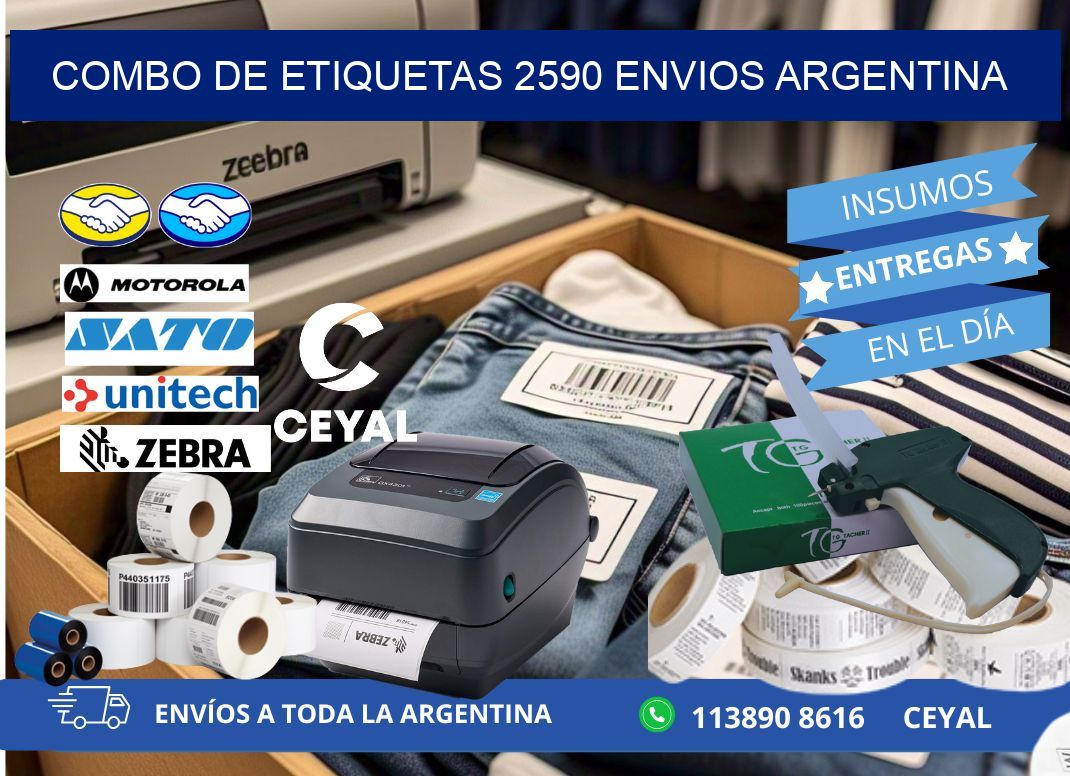 Combo de etiquetas 2590 ENVIOS ARGENTINA