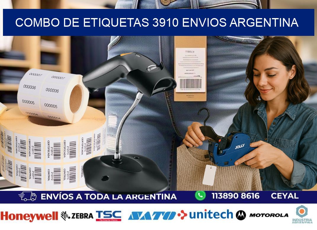 Combo de etiquetas 3910 ENVIOS ARGENTINA