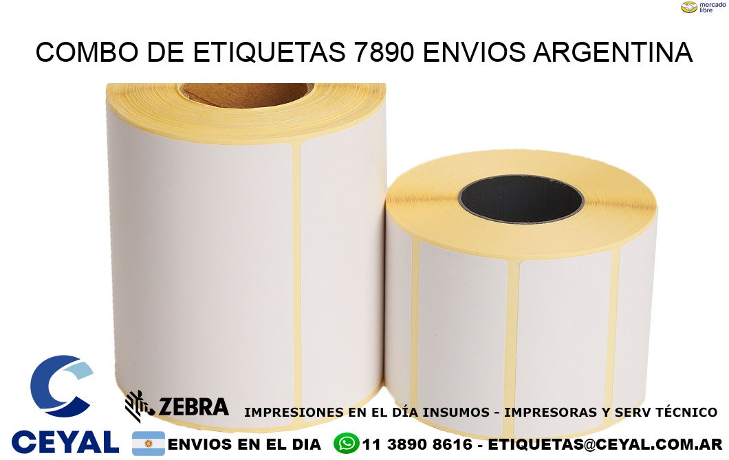 Combo de etiquetas 7890 ENVIOS ARGENTINA