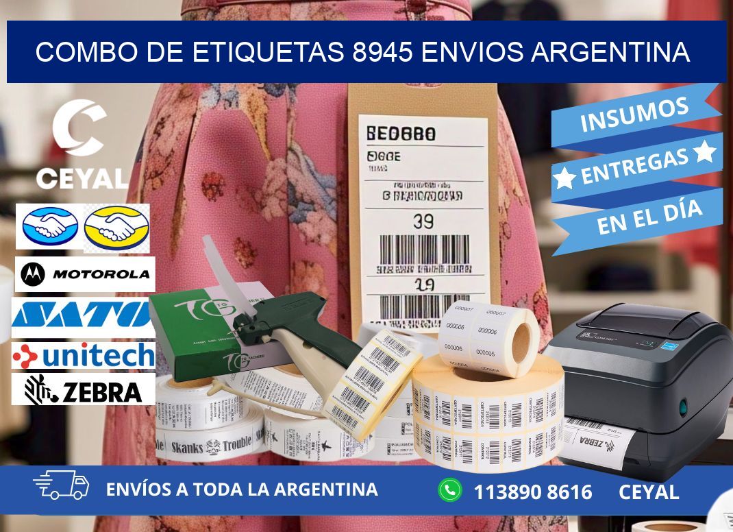 Combo de etiquetas 8945 ENVIOS ARGENTINA