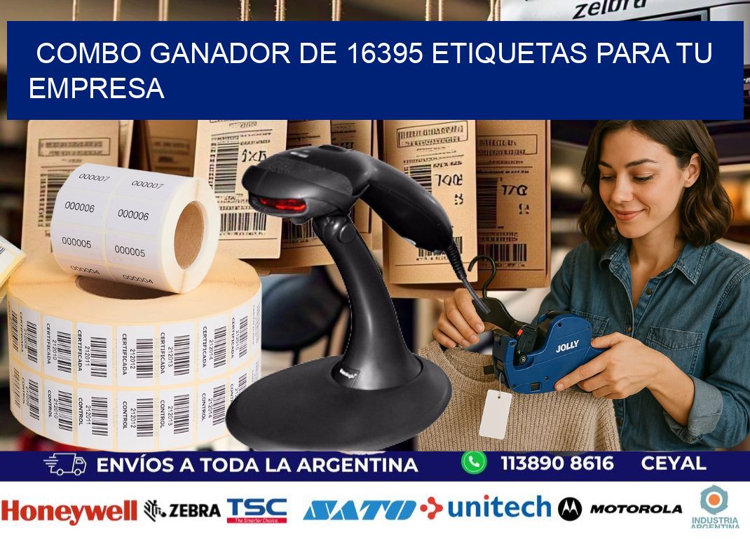 Combo ganador de 16395 etiquetas para tu empresa