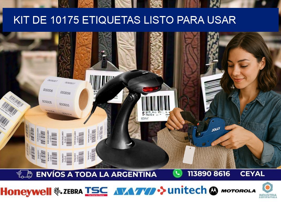 Kit de 10175 etiquetas listo para usar