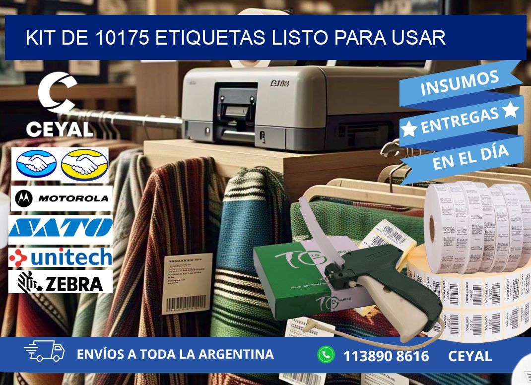 Kit de 10175 etiquetas listo para usar