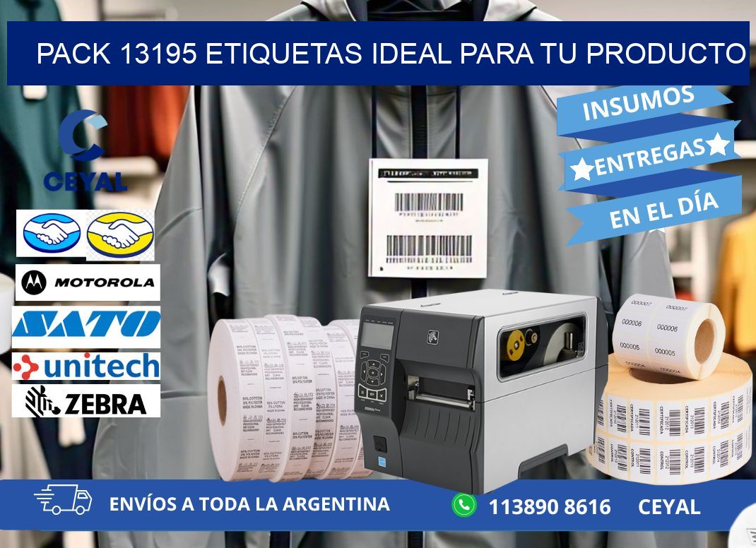 Pack 13195 etiquetas ideal para tu producto