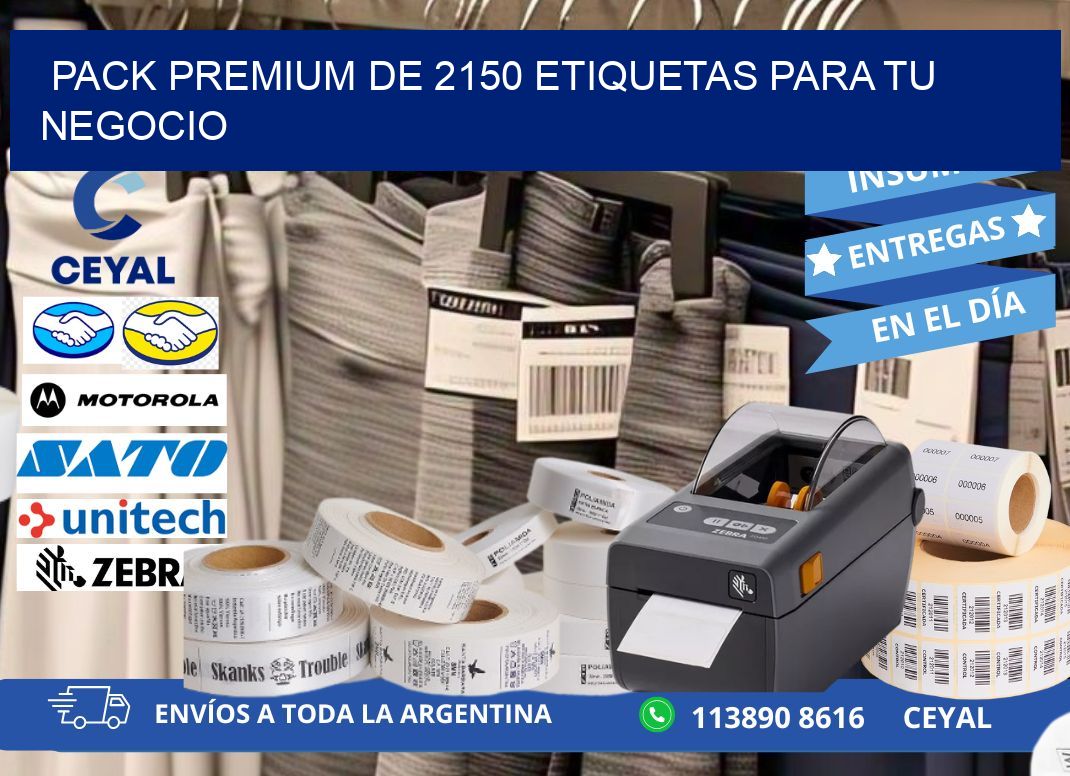 Pack premium de 2150 etiquetas para tu negocio