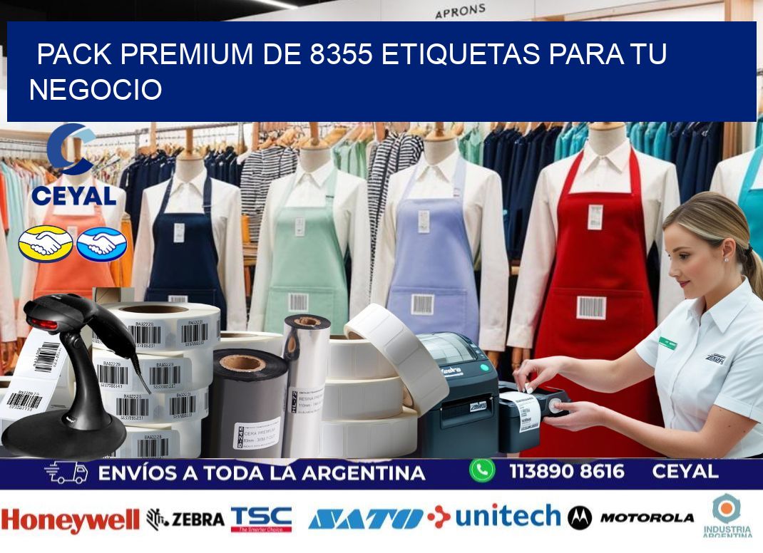 Pack premium de 8355 etiquetas para tu negocio
