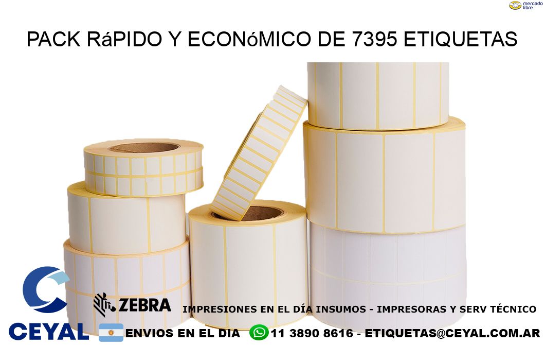 Pack rápido y económico de 7395 etiquetas