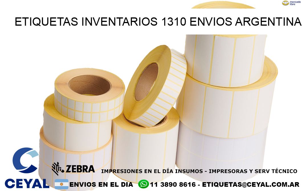 etiquetas inventarios 1310 ENVIOS ARGENTINA