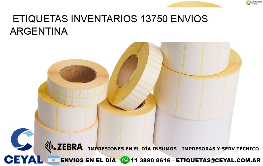 etiquetas inventarios 13750 ENVIOS ARGENTINA