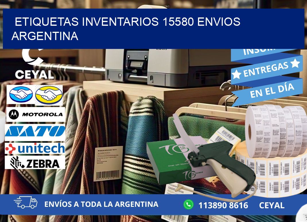 etiquetas inventarios 15580 ENVIOS ARGENTINA