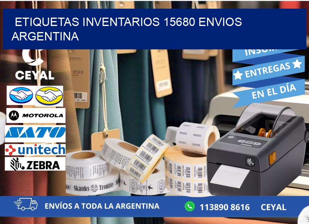 etiquetas inventarios 15680 ENVIOS ARGENTINA