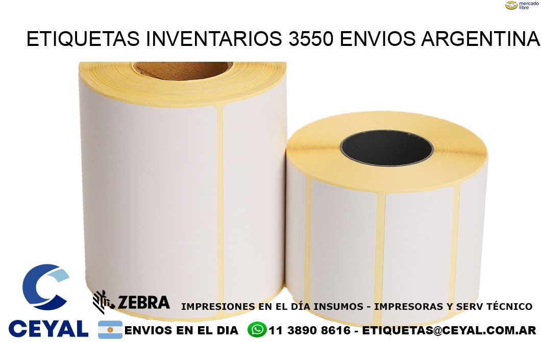 etiquetas inventarios 3550 ENVIOS ARGENTINA