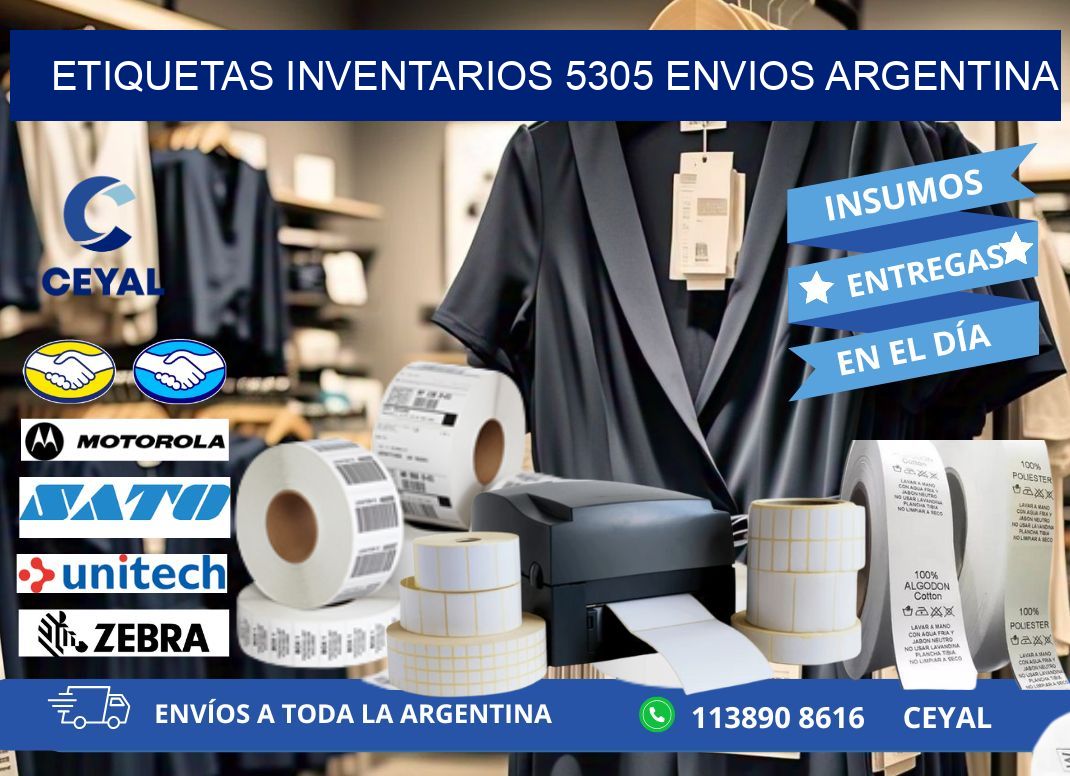 etiquetas inventarios 5305 ENVIOS ARGENTINA
