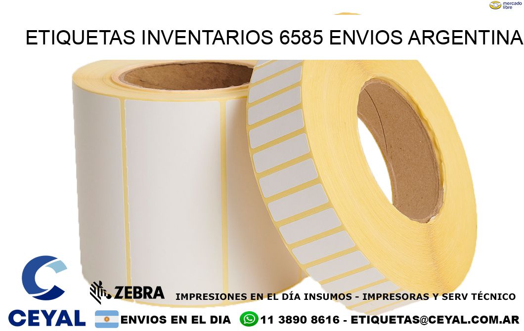 etiquetas inventarios 6585 ENVIOS ARGENTINA