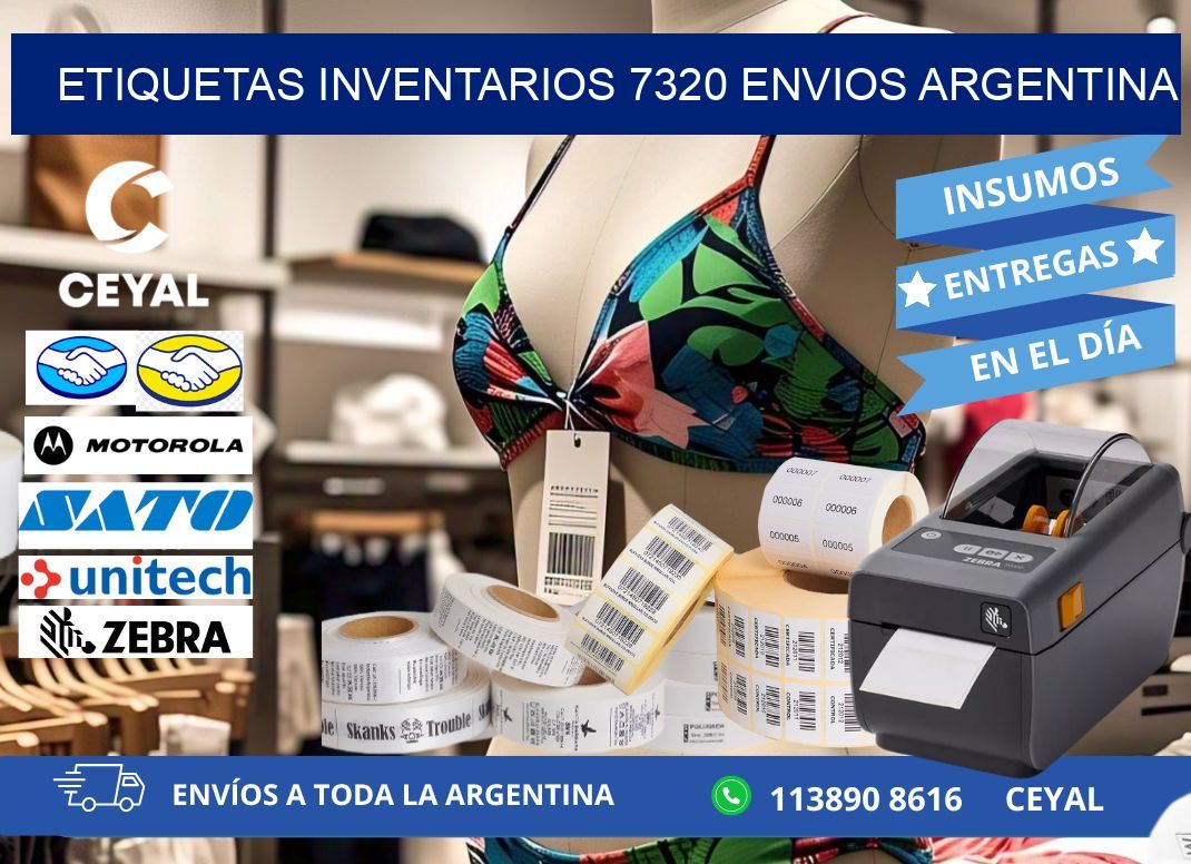 etiquetas inventarios 7320 ENVIOS ARGENTINA