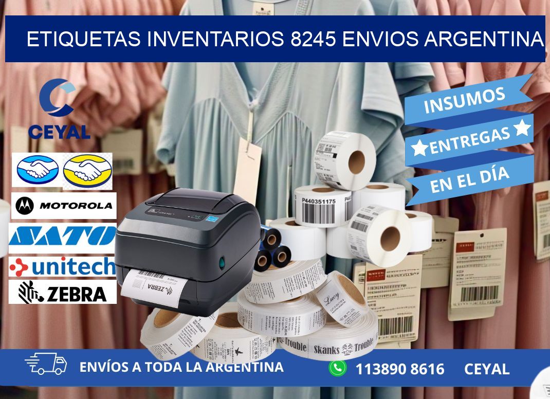 etiquetas inventarios 8245 ENVIOS ARGENTINA