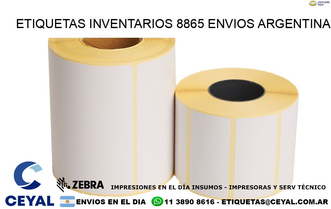 etiquetas inventarios 8865 ENVIOS ARGENTINA