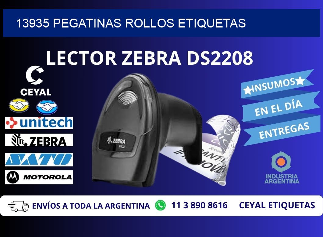13935 Pegatinas rollos etiquetas
