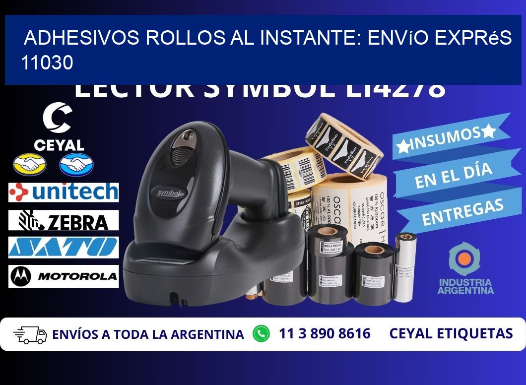 Adhesivos rollos al Instante: Envío Exprés 11030