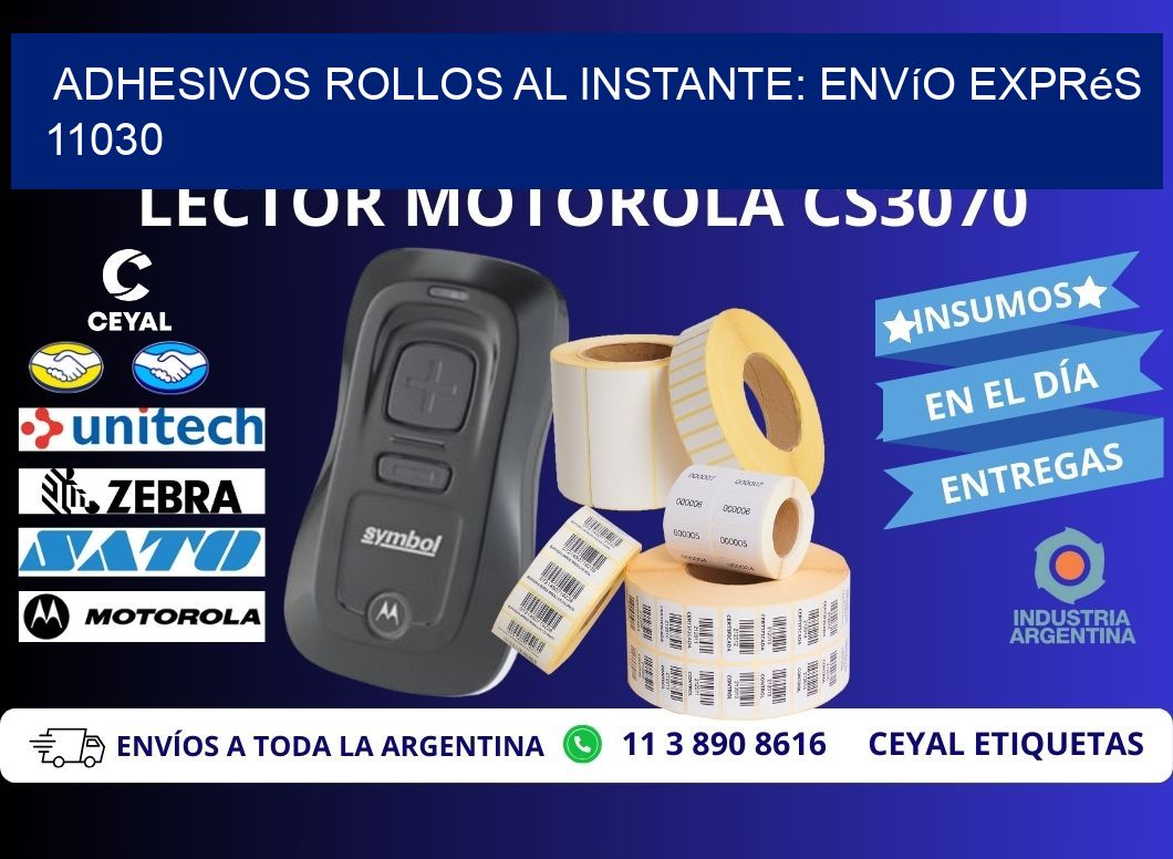 Adhesivos rollos al Instante: Envío Exprés 11030