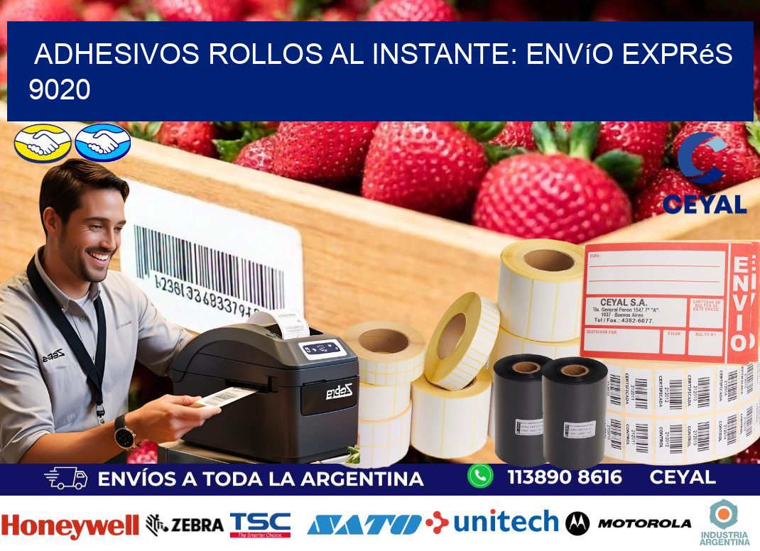 Adhesivos rollos al Instante: Envío Exprés 9020