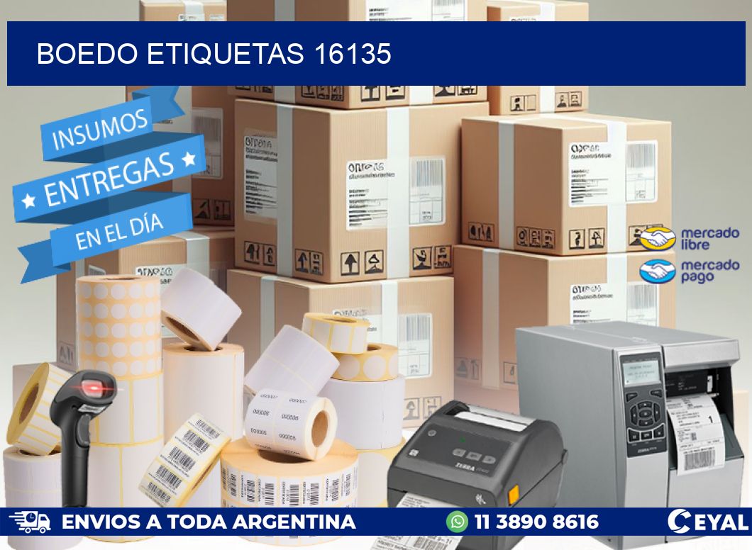 Boedo etiquetas 16135