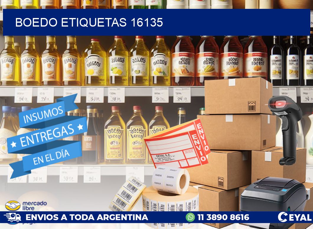 Boedo etiquetas 16135