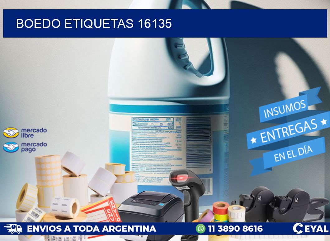 Boedo etiquetas 16135