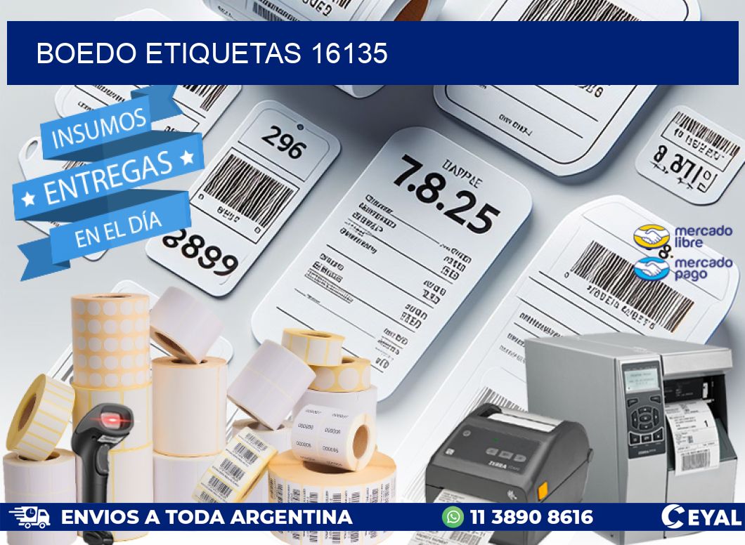 Boedo etiquetas 16135