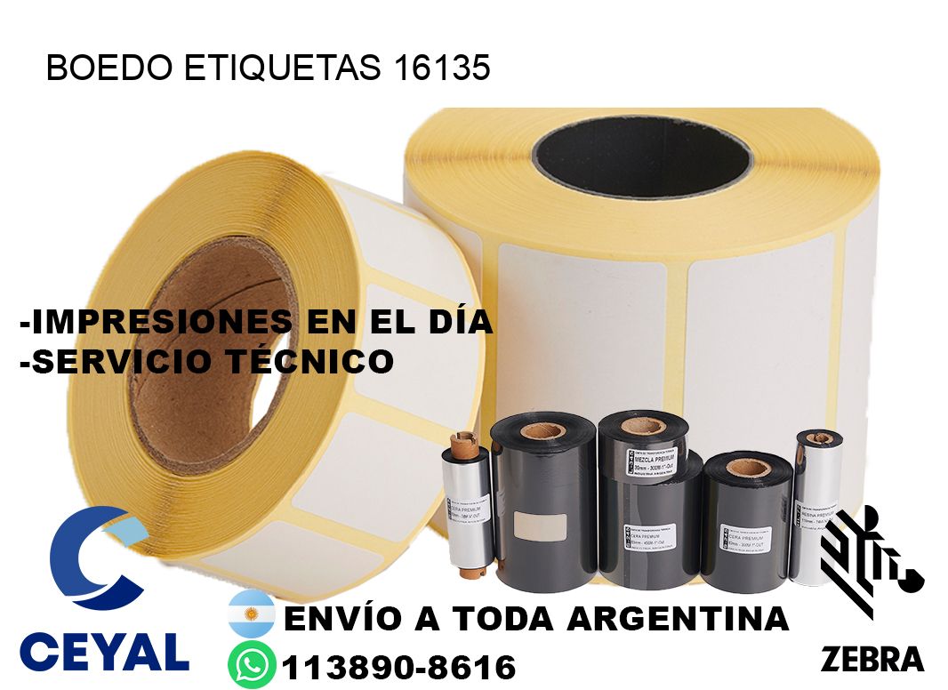 Boedo etiquetas 16135