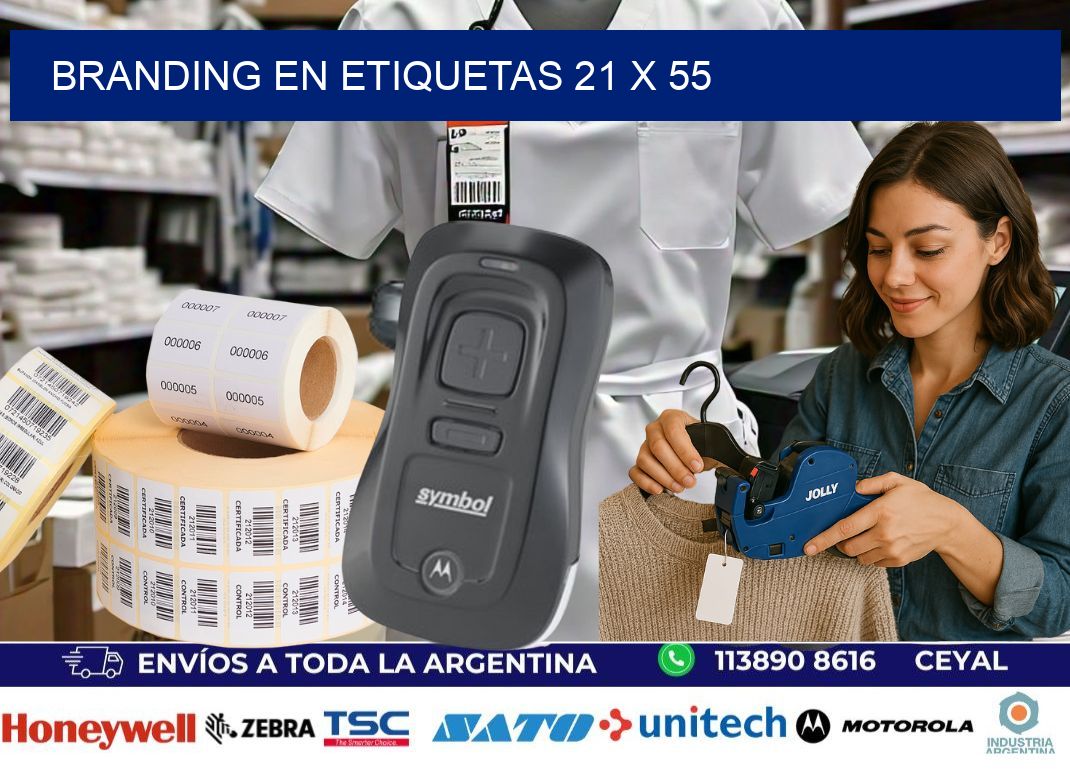 Branding en etiquetas 21 x 55