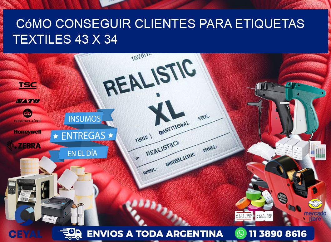 Cómo Conseguir Clientes para Etiquetas Textiles 43 x 34