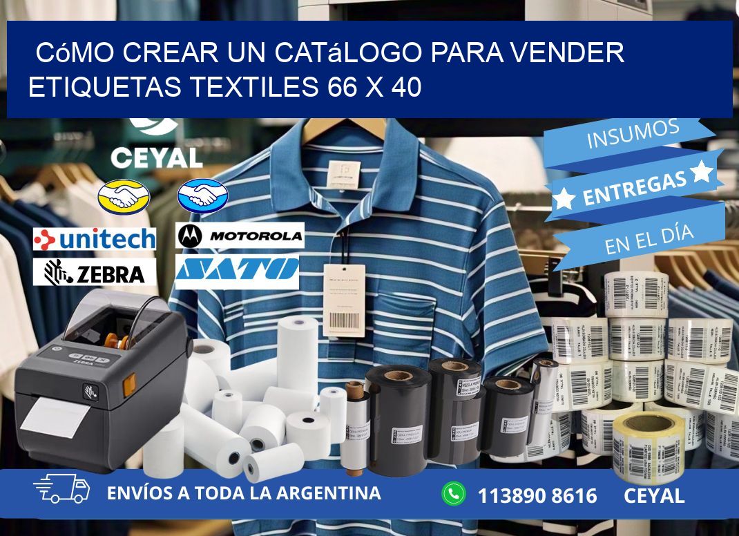 Cómo Crear un Catálogo para Vender Etiquetas Textiles 66 x 40