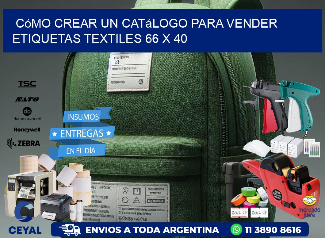 Cómo Crear un Catálogo para Vender Etiquetas Textiles 66 x 40
