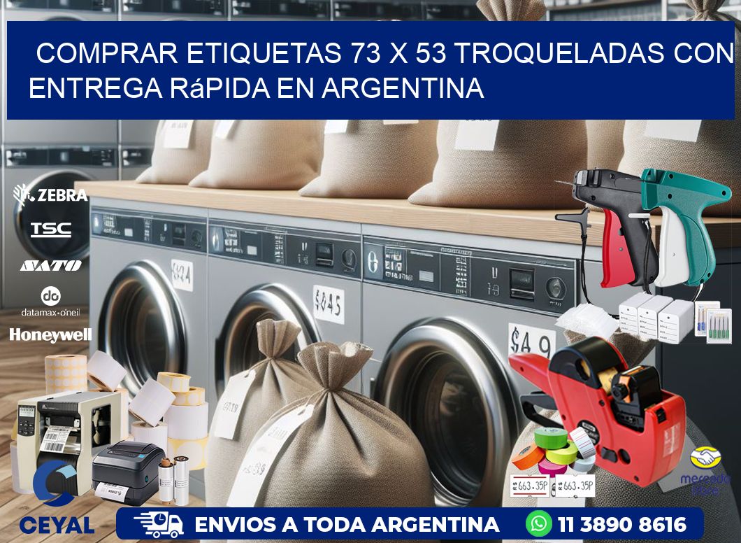 Comprar etiquetas 73 x 53 troqueladas con entrega rápida en Argentina
